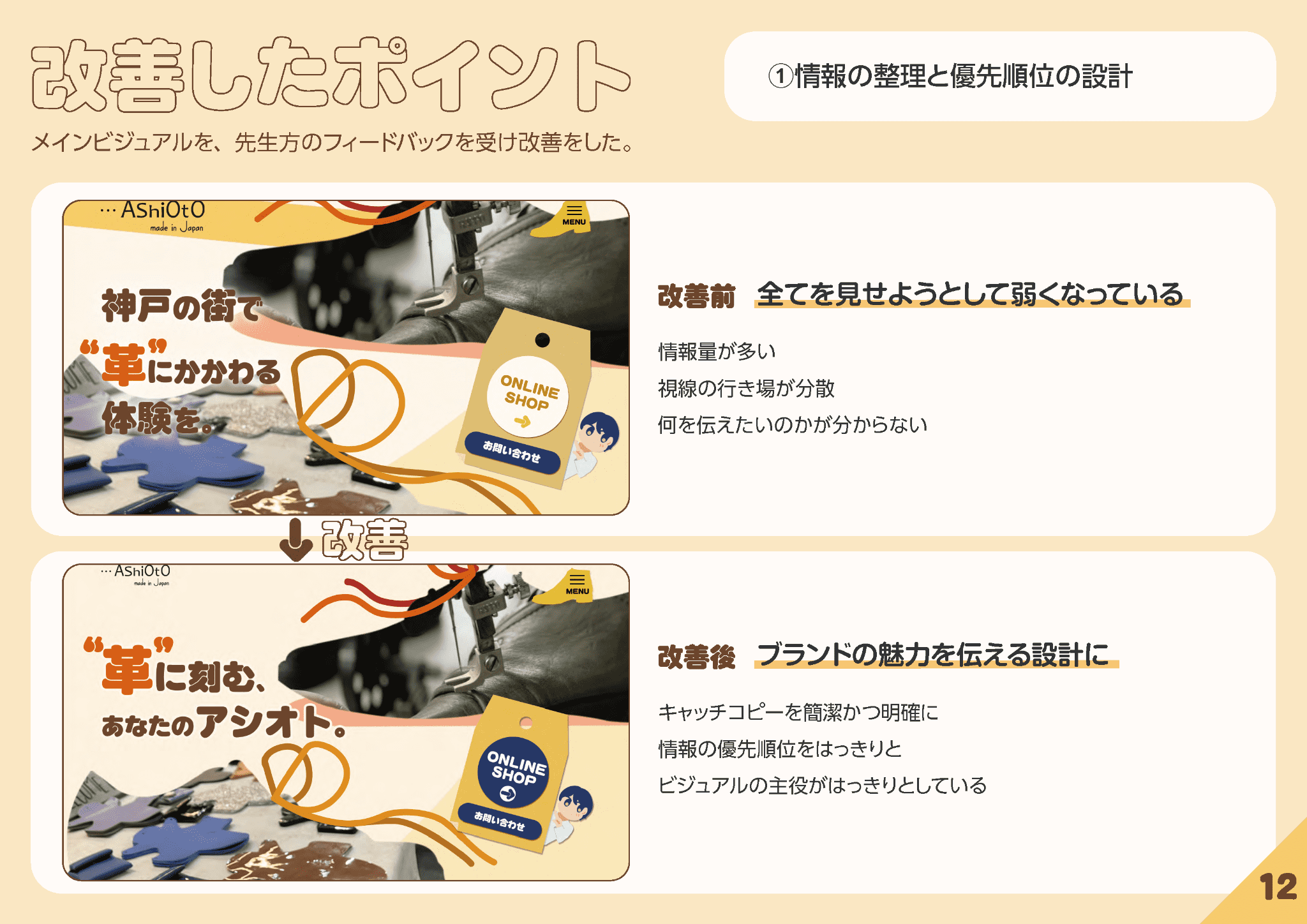 AShiOtO_改善したポイント1